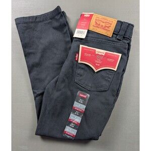 Levi’s Boys 511 Slim Stretch Jeans Size 6 Regular Black NWT $42
